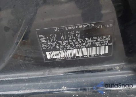 2020 Subaru Impreza 5-Door from USA, damaged, VIN 4S3GTAB60L3706773